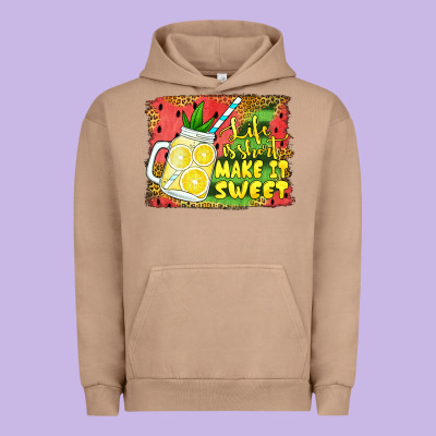 Life Is Short Make It Sweet Urban Hoodie Designed By Jasminsmagicworld