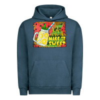 Pigment Midnight Navy life is short make it sweet Urban Hoodie - Jasminsmagicworld