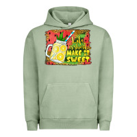 Pigment Oil Green life is short make it sweet Urban Hoodie - Jasminsmagicworld