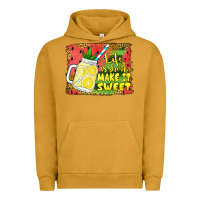 Pigment Peanut Butter life is short make it sweet Urban Hoodie - Jasminsmagicworld