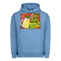 Pigment Pebble Blue life is short make it sweet Urban Hoodie - Jasminsmagicworld