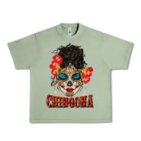 Oil Green chingona latina bun mama Urban Heavy Tee - BundleAndBundleShop
