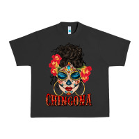 Pigment Black chingona latina bun mama Urban Heavy Tee - BundleAndBundleShop