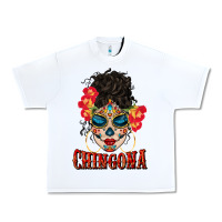 White chingona latina bun mama Urban Heavy Tee - BundleAndBundleShop