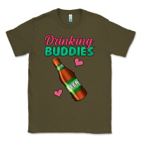 Army Green Drinking Buddies Classic Tee - Jasminsmagicworld