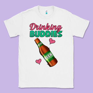 Drinking Buddies Classic Tee Designed By Jasminsmagicworld