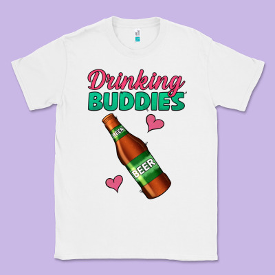 Drinking Buddies Classic Tee Designed By Jasminsmagicworld