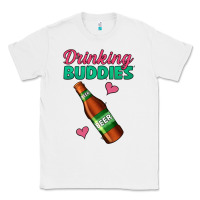 White Drinking Buddies Classic Tee - Jasminsmagicworld