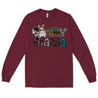 Burgundy Bunny mama Long Sleeve Tee - CowhideDigitalArt