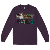 Plum Bunny mama Long Sleeve Tee - CowhideDigitalArt