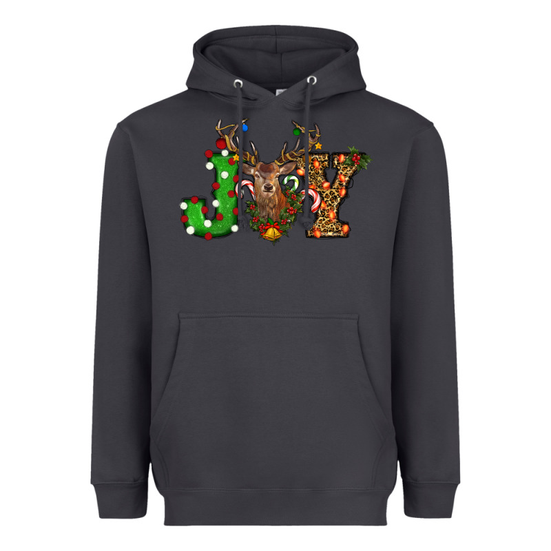 Christmas Joy Reindeer Heavyweight Hoodie by RanaPortraitStore | Teevron