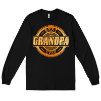 Black best grandpa Long Sleeve Tee - DesigneFamous