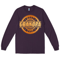 Plum best grandpa Long Sleeve Tee - DesigneFamous