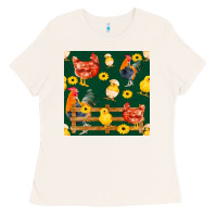 Bone farm life seamless pattern Ladies Tee - FaDigitalArtStudio
