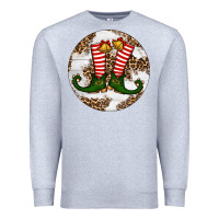 Heather Grey Elf Shoes Christmas Premium Sweatshirt - RanaPortraitStore
