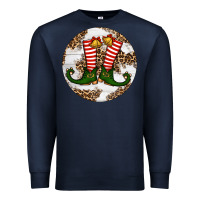 Navy Elf Shoes Christmas Premium Sweatshirt - RanaPortraitStore