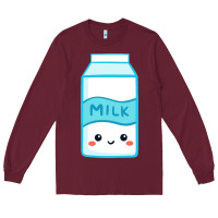 Burgundy milk Long Sleeve Tee - DesigneFamous