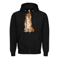 Black shiba inu Zipper Hoodie - RanaPortraitStore