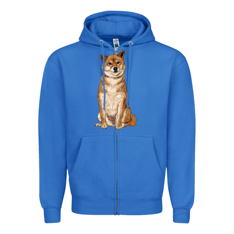 Shiba Inu Zipper Hoodie by RanaPortraitStore | Teevron
