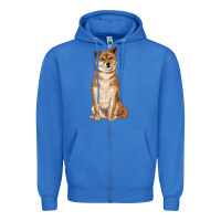True Royal shiba inu Zipper Hoodie - RanaPortraitStore