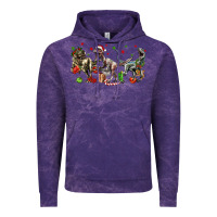 Cloud Purple Three Christmas Dinosaurs Vintage Hoodie - LillyAllenDesigns