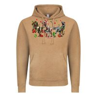 Vintage Camel Three Christmas Dinosaurs Vintage Hoodie - LillyAllenDesigns