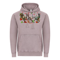 Vintage Zinc Three Christmas Dinosaurs Vintage Hoodie - LillyAllenDesigns