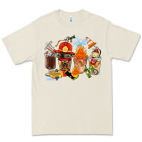 Bone Firefighter Coffee Cups Premium Tee - FaDigitalArtStudio