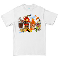 White Firefighter Coffee Cups Premium Tee - FaDigitalArtStudio