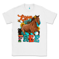 White roam free galloping Classic Tee - Artiststas