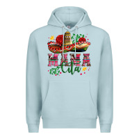 Blue Mist mama cita with sombrero hat and roses Premium Hoodie - Artiststas