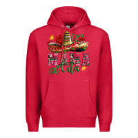 Cardinal mama cita with sombrero hat and roses Premium Hoodie - Artiststas