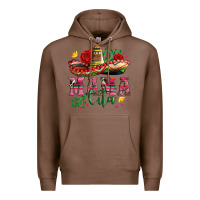 Chestnut mama cita with sombrero hat and roses Premium Hoodie - Artiststas