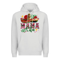 Dove Grey mama cita with sombrero hat and roses Premium Hoodie - Artiststas