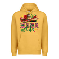 Mustard mama cita with sombrero hat and roses Premium Hoodie - Artiststas