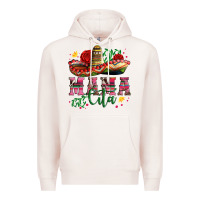 Pale Pink mama cita with sombrero hat and roses Premium Hoodie - Artiststas