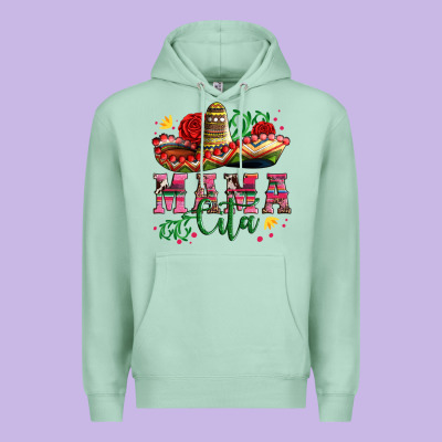 Mama Cita With Sombrero Hat And Roses Premium Hoodie Designed By Artiststas