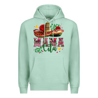 Seafoam mama cita with sombrero hat and roses Premium Hoodie - Artiststas