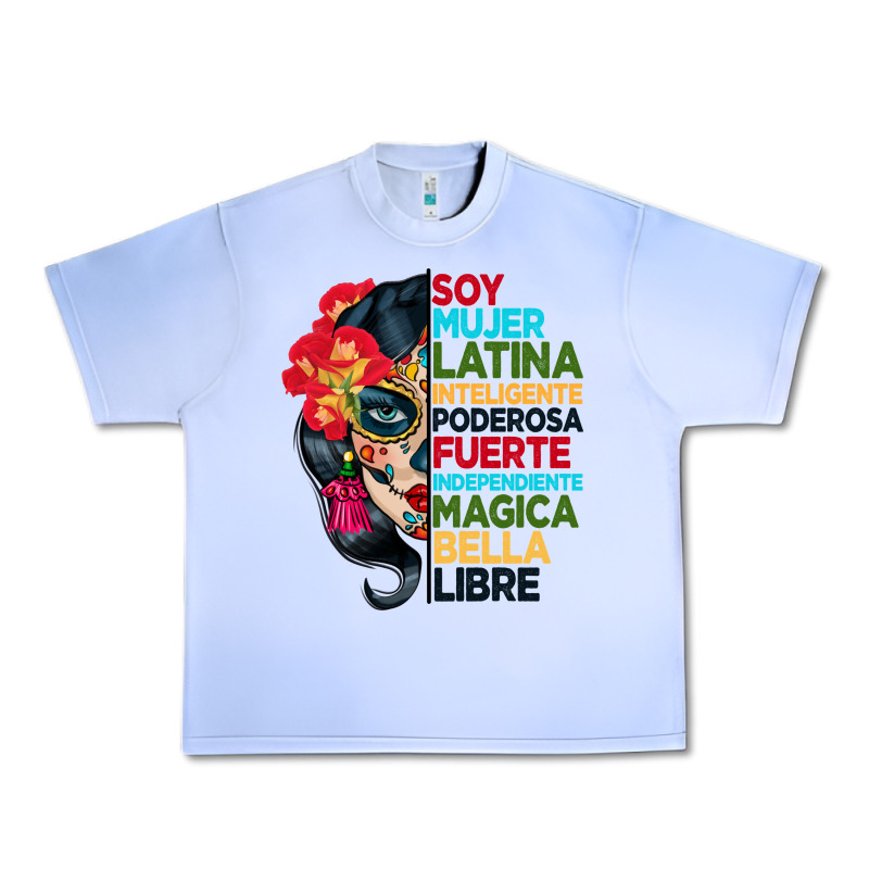 Sugar Skull Women Hispanic Heritage Month Urban Heavy Tee by BundleAndBundleShop | Teevron