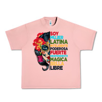 Salmon sugar skull women hispanic heritage month Urban Heavy Tee - BundleAndBundleShop