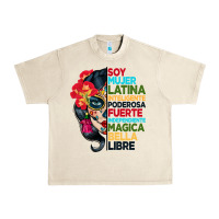 Sandshell sugar skull women hispanic heritage month Urban Heavy Tee - BundleAndBundleShop