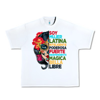 White sugar skull women hispanic heritage month Urban Heavy Tee - BundleAndBundleShop