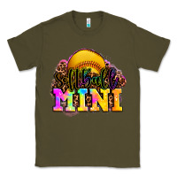 Army Green softball mini Classic Tee - OliviaCreatesArt