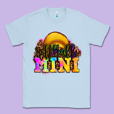 Softball Mini Classic Tee Designed By Oliviacreatesart