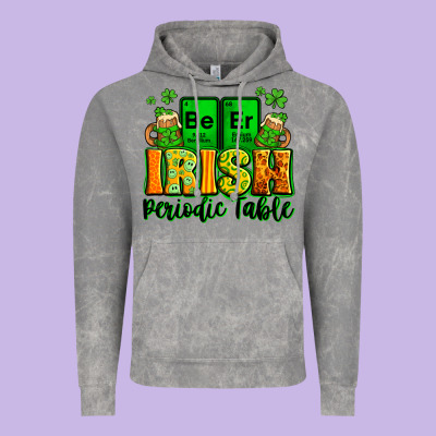 Beer Irish Periodic Table St. Patrick's Vintage Hoodie Designed By Lillyallendesigns