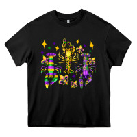 Black mardi gras craw fish olivia Heavy Core Tee - OliviaCreatesArt