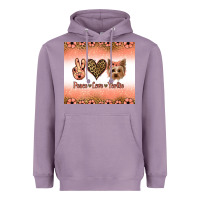 Lavender peace love yorkie Heavyweight Hoodie - Jasminsmagicworld