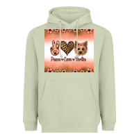 Matcha peace love yorkie Heavyweight Hoodie - Jasminsmagicworld