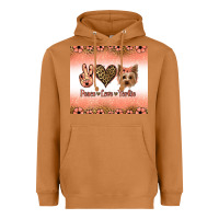 Meerkat peace love yorkie Heavyweight Hoodie - Jasminsmagicworld