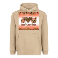 Mushroom peace love yorkie Heavyweight Hoodie - Jasminsmagicworld
